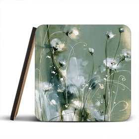 Wild Anemone Stems Coaster Set Wild Anemone Stems Coaster Set wall art product Chromatic Storm Studio