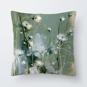 Wild Anemone Stems Cushion Wild Anemone Stems Cushion wall art product Chromatic Storm Studio