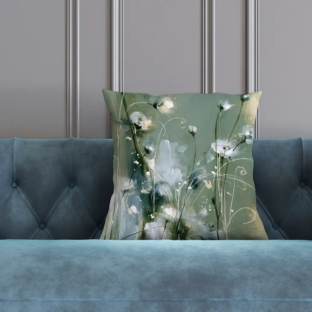Wild Anemone Stems Cushion Wild Anemone Stems Cushion wall art product Chromatic Storm Studio