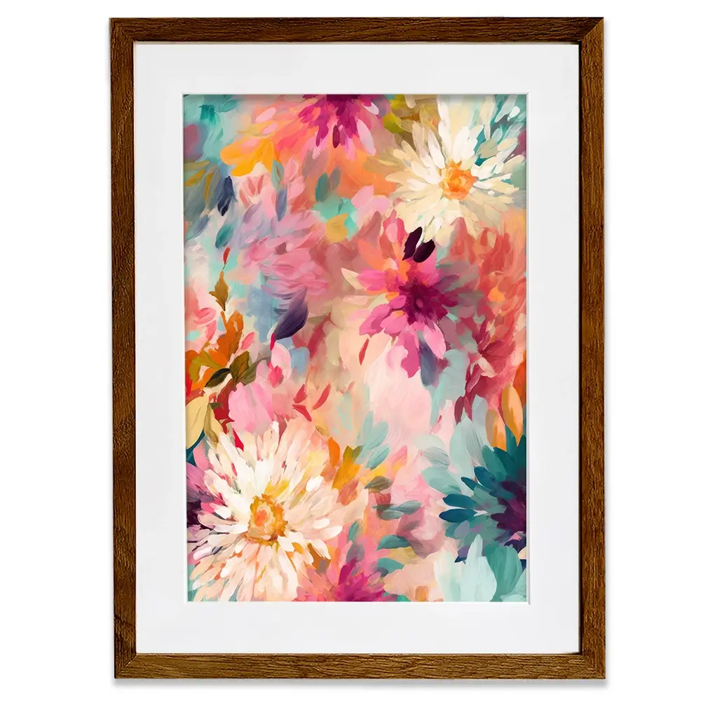 Wild Colourful Flowers Framed Art Print Wild Colourful Flowers Framed Art Print wall art product Treechild