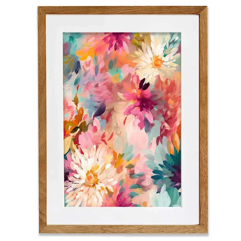 Wild Colourful Flowers Framed Art Print Wild Colourful Flowers Framed Art Print wall art product Treechild