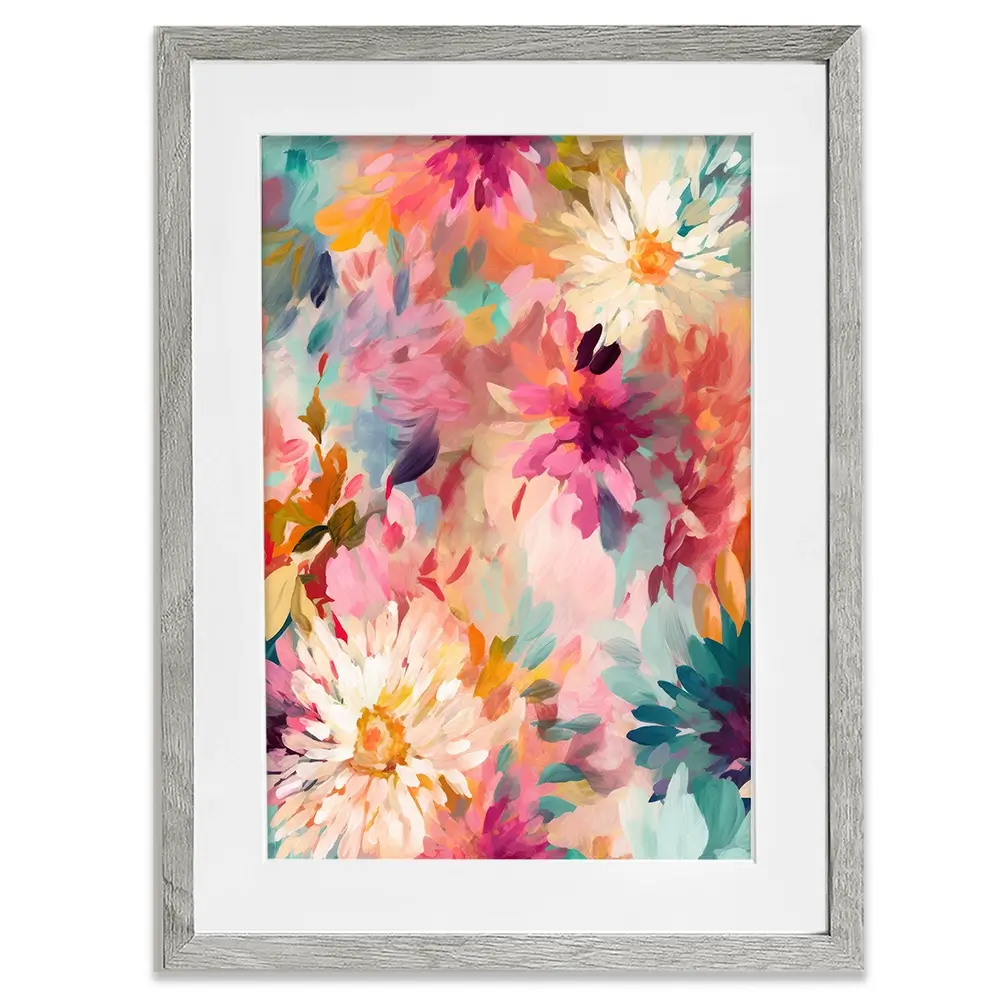 Wild Colourful Flowers Framed Art Print Wild Colourful Flowers Framed Art Print wall art product Treechild
