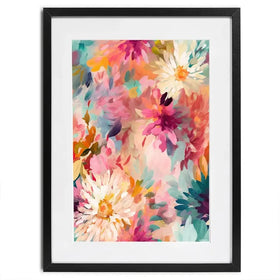 Wild Colourful Flowers Framed Art Print Wild Colourful Flowers Framed Art Print wall art product Treechild
