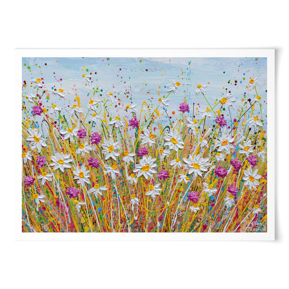 Wild Daisy Field Art Print Wild Daisy Field Art Print wall art product Olga Tkachyk