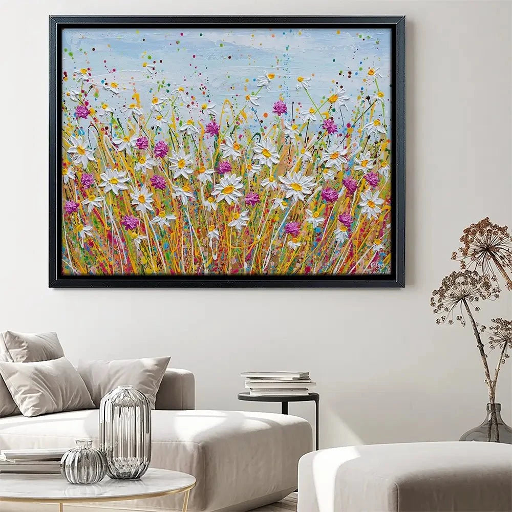 Wild Daisy Field Canvas Print Wild Daisy Field Canvas Print wall art product Olga Tkachyk
