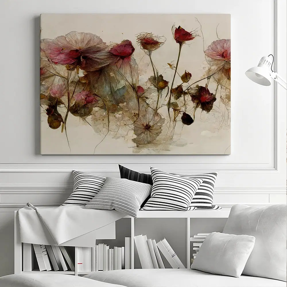 Wild Dry Roses Canvas Print Wild Dry Roses Canvas Print wall art product Treechild
