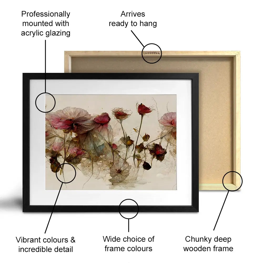 Wild Dry Roses Framed Art Print Wild Dry Roses Framed Art Print wall art product Treechild