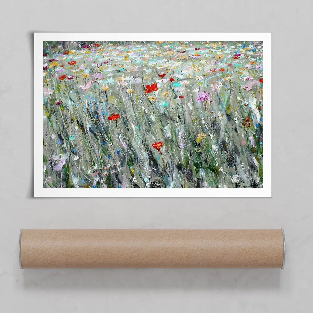Wild Flower Space Art Print Wild Flower Space Art Print wall art product Studio Paint-Ing