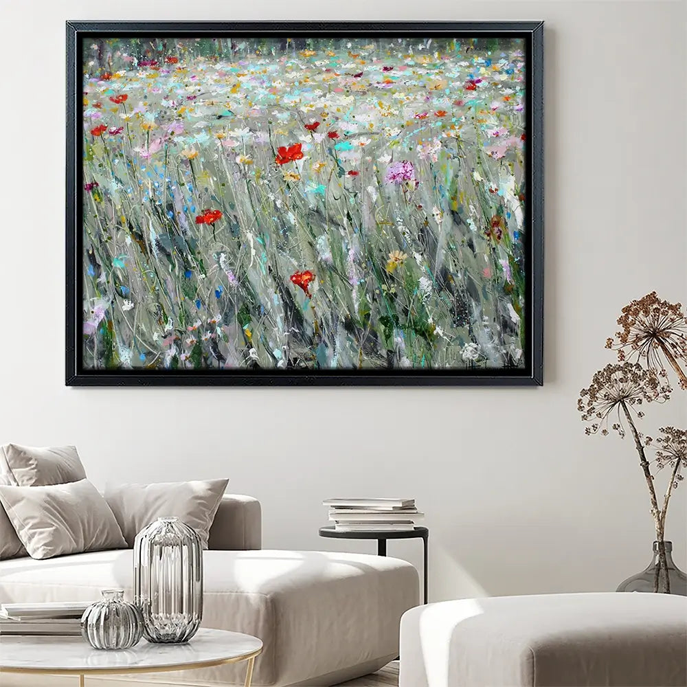 Wild Flower Space Canvas Print Wild Flower Space Canvas Print wall art product Studio Paint-Ing
