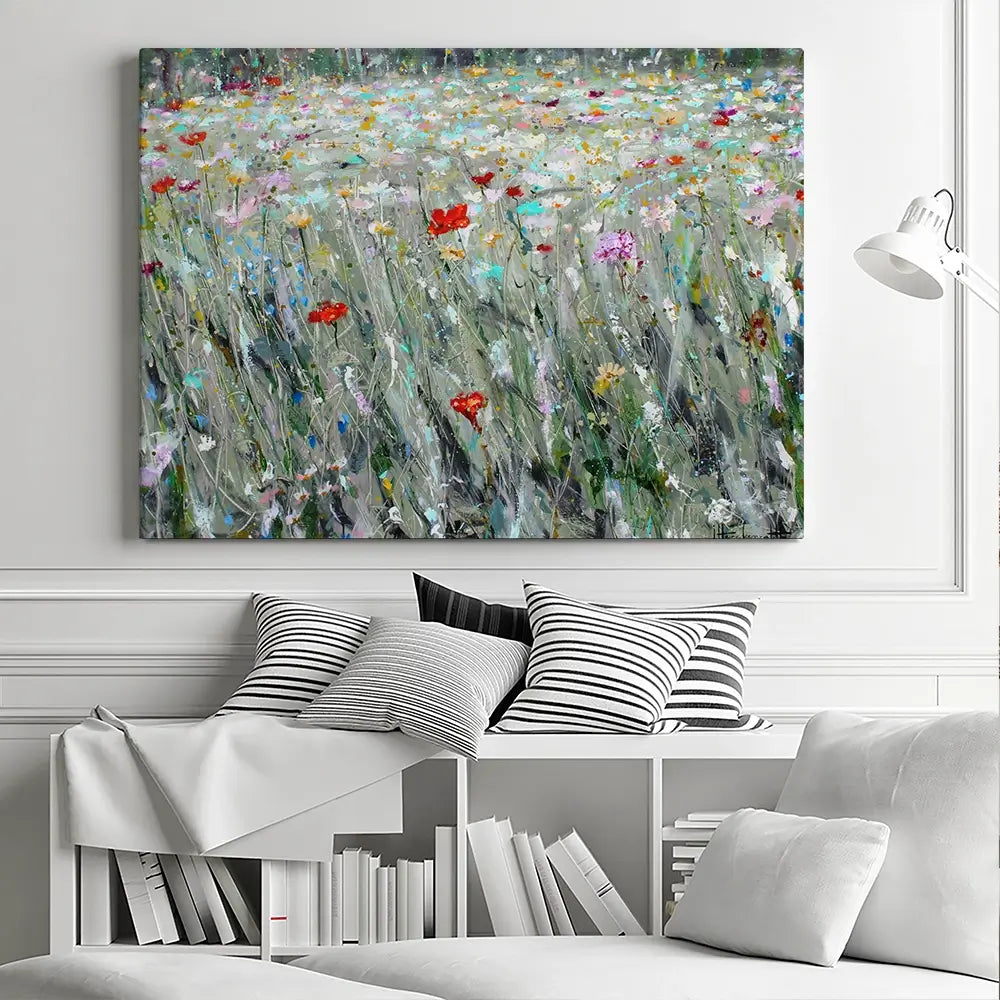 Wild Flower Space Canvas Print Wild Flower Space Canvas Print wall art product Studio Paint-Ing
