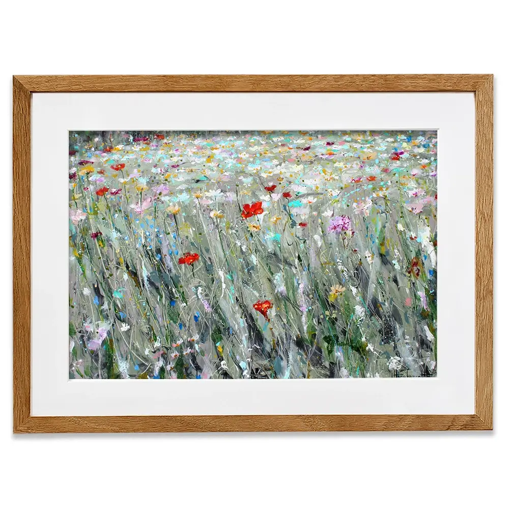 Wild Flower Space Framed Art Print Wild Flower Space Framed Art Print wall art product Studio Paint-Ing