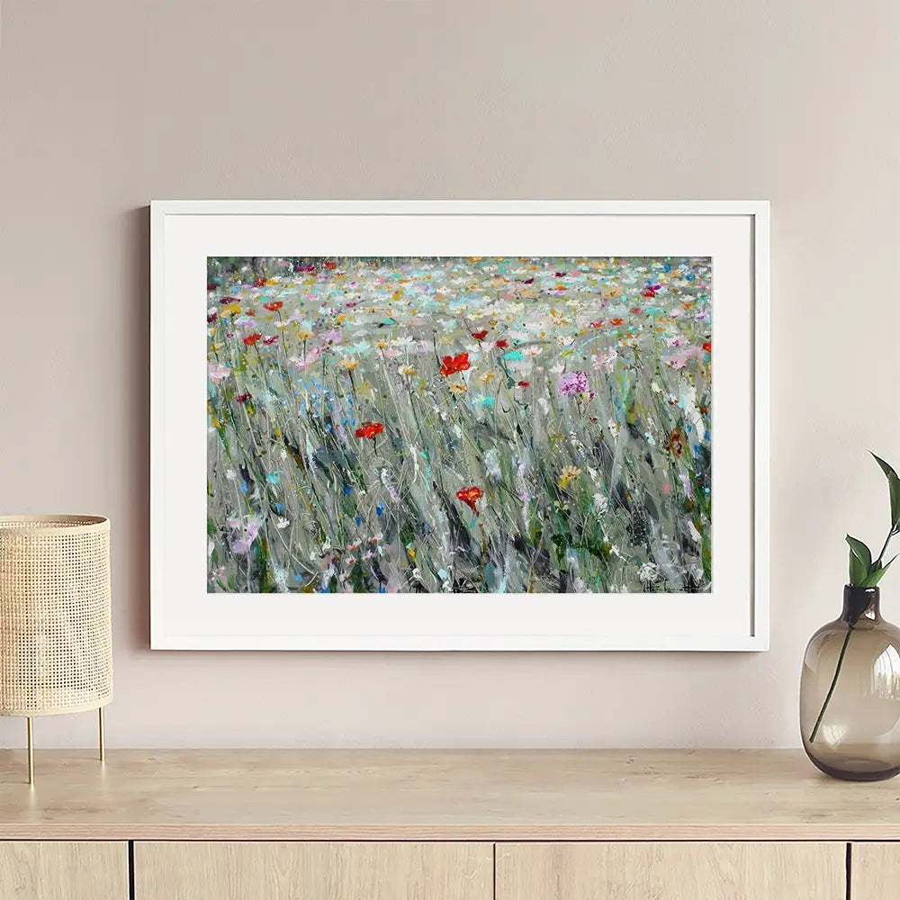 Wild Flower Space Framed Art Print Wild Flower Space Framed Art Print wall art product Studio Paint-Ing