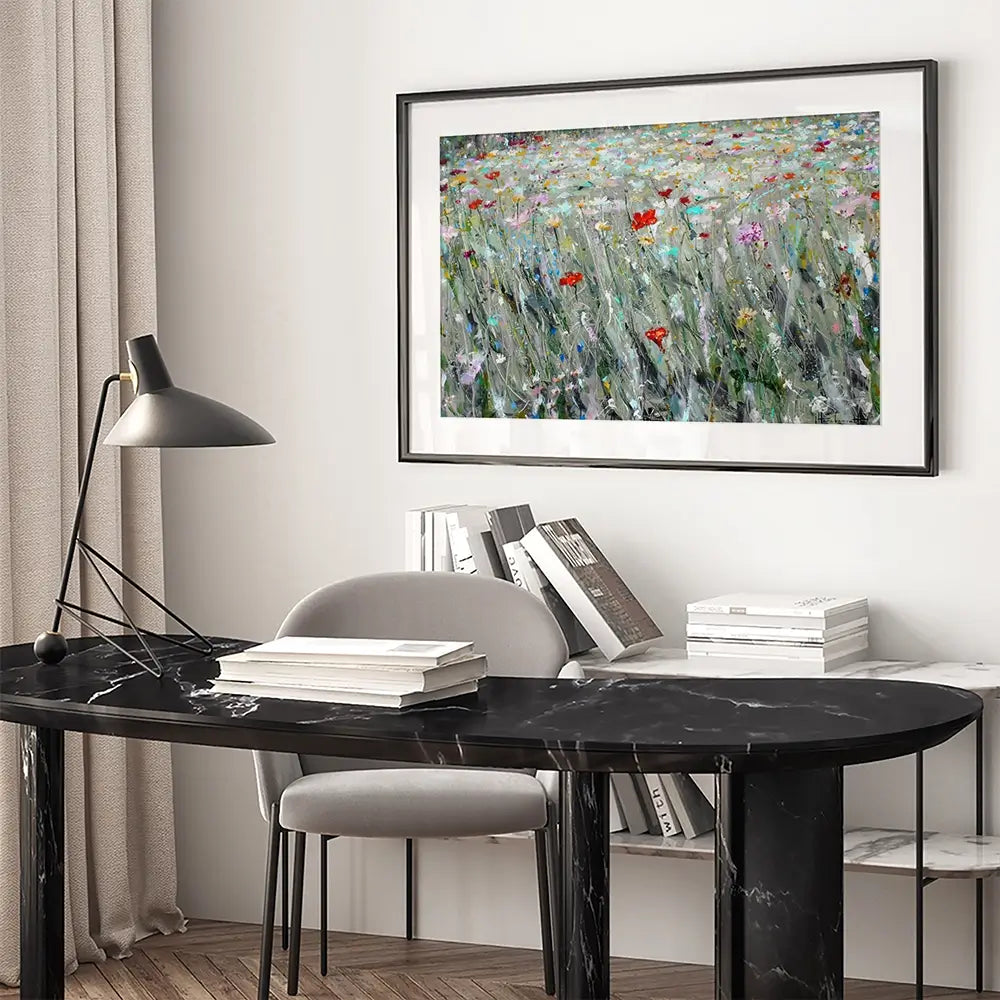Wild Flower Space Framed Art Print Wild Flower Space Framed Art Print wall art product Studio Paint-Ing