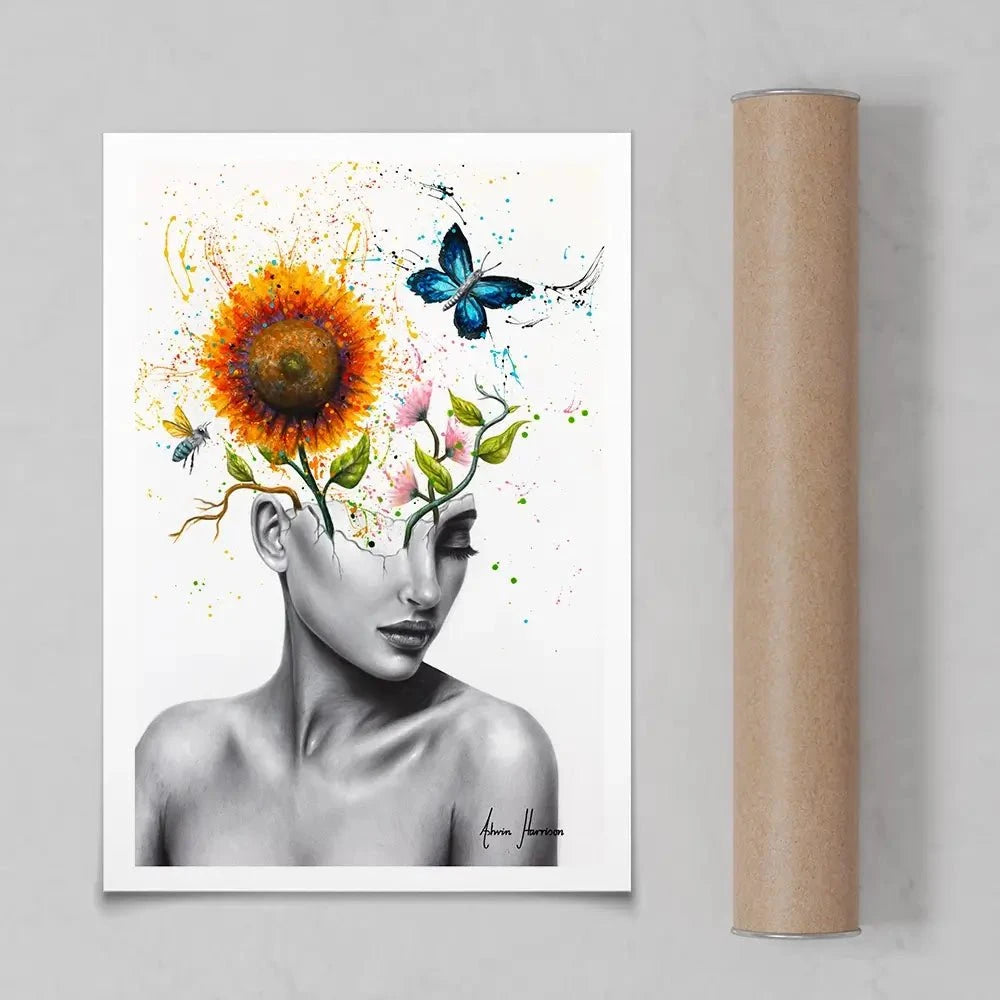 Wild Garden Girl Art Print Wild Garden Girl Art Print wall art product Ashvin Harrison