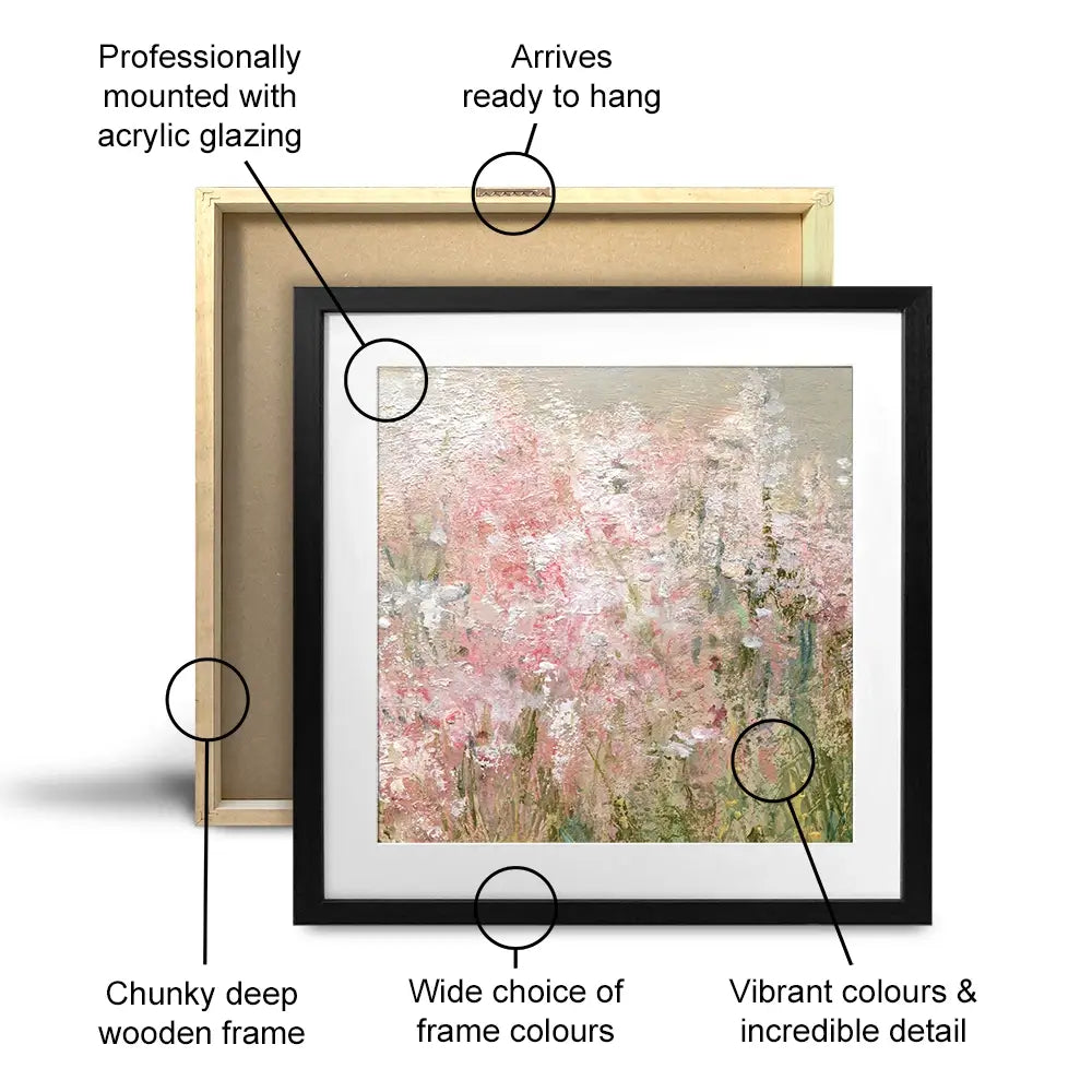 Wild Garden Square Framed Art Print Wild Garden Square Framed Art Print wall art product Carol Robinson