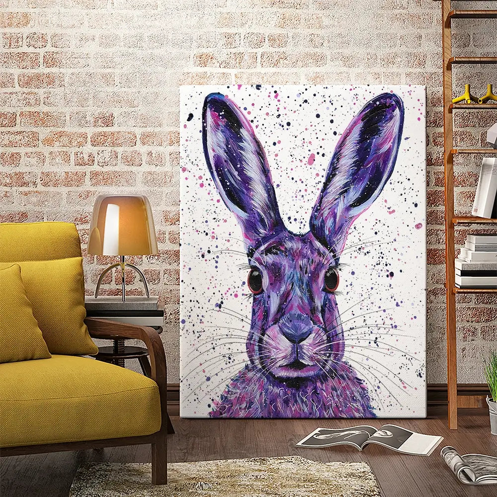 Wild Hare Hallie Canvas Print Wild Hare Hallie Canvas Print wall art product Emma LC Art