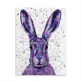 Wild Hare Hallie Canvas Print Wild Hare Hallie Canvas Print wall art product Emma LC Art