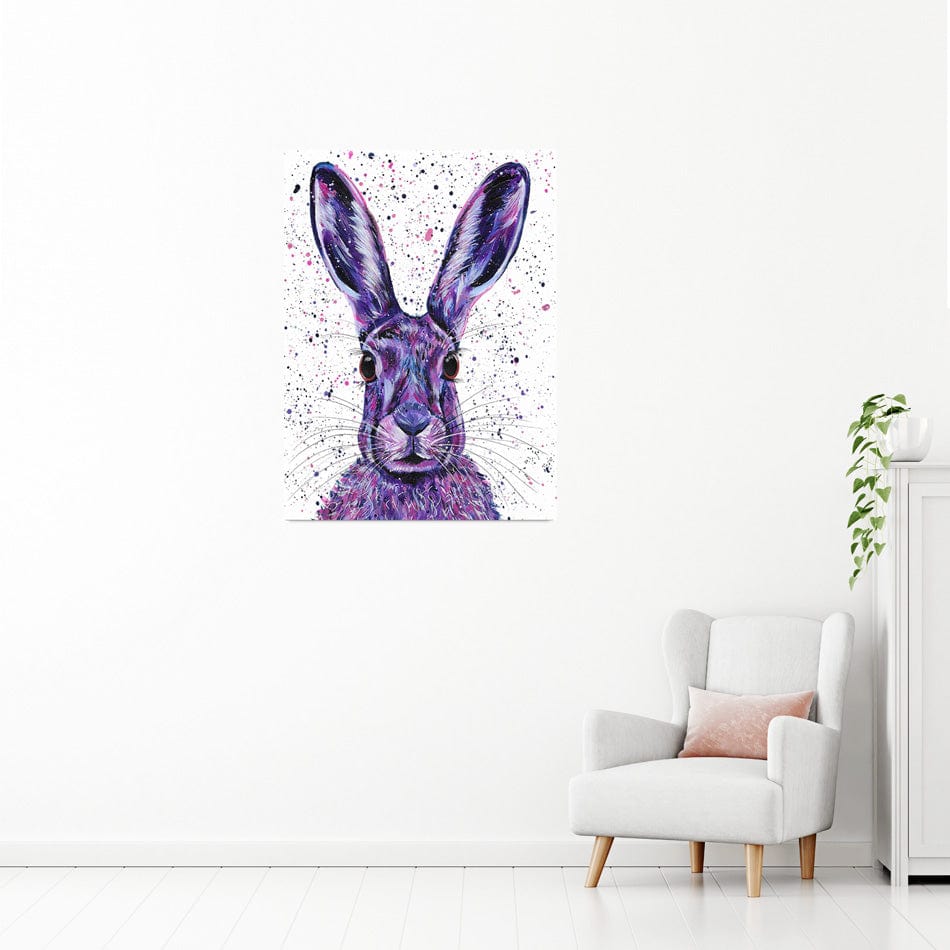 Wild Hare Hallie Canvas Print wall art product Emma LC Art