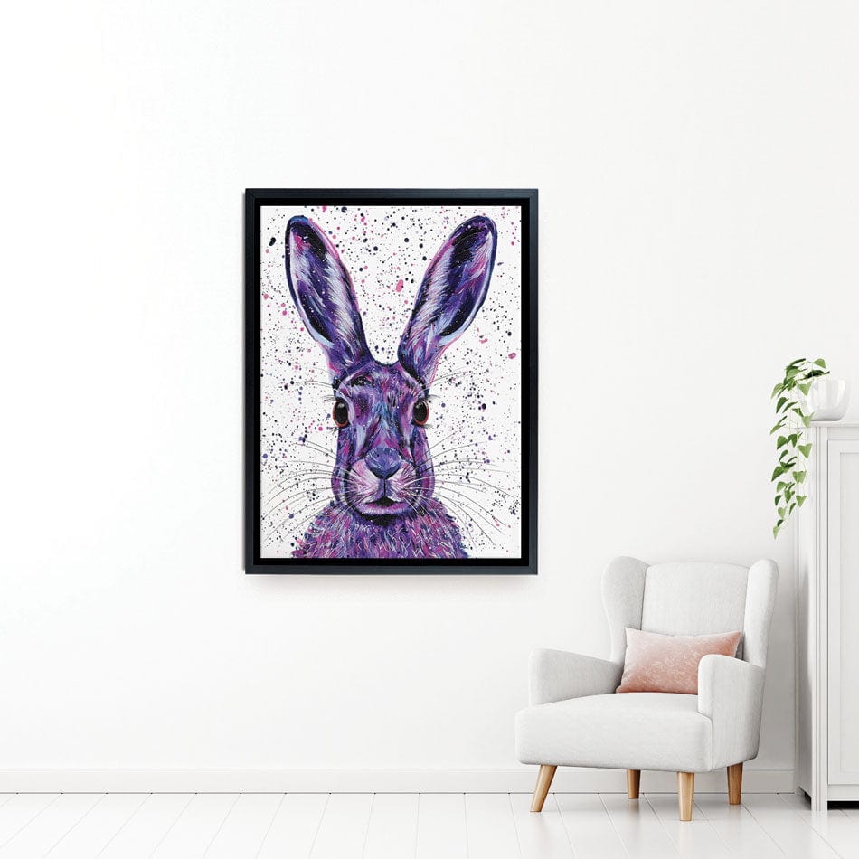 Wild Hare Hallie Canvas Print wall art product Emma LC Art