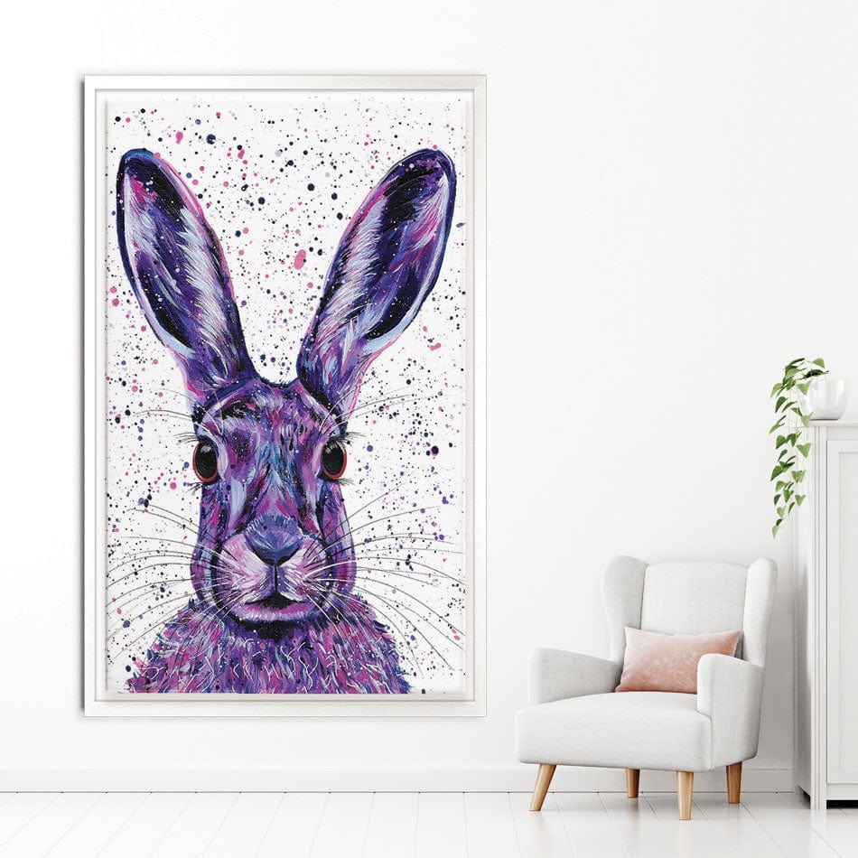 Wild Hare Hallie Canvas Print wall art product Emma LC Art