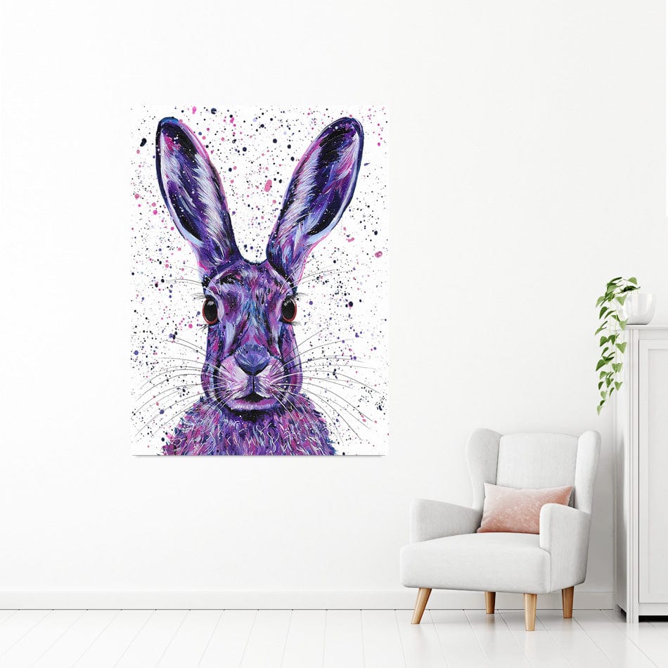 Wild Hare Hallie Canvas Print wall art product Emma LC Art