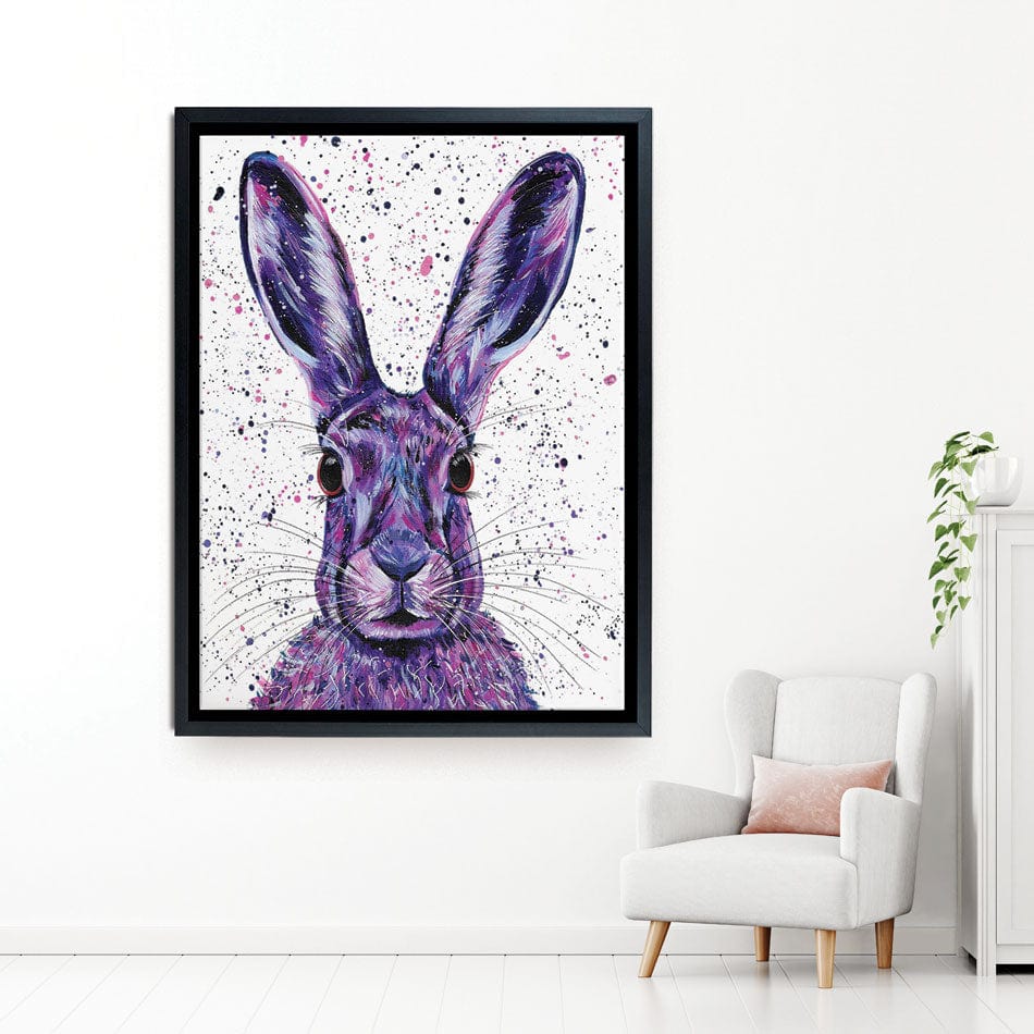 Wild Hare Hallie Canvas Print wall art product Emma LC Art