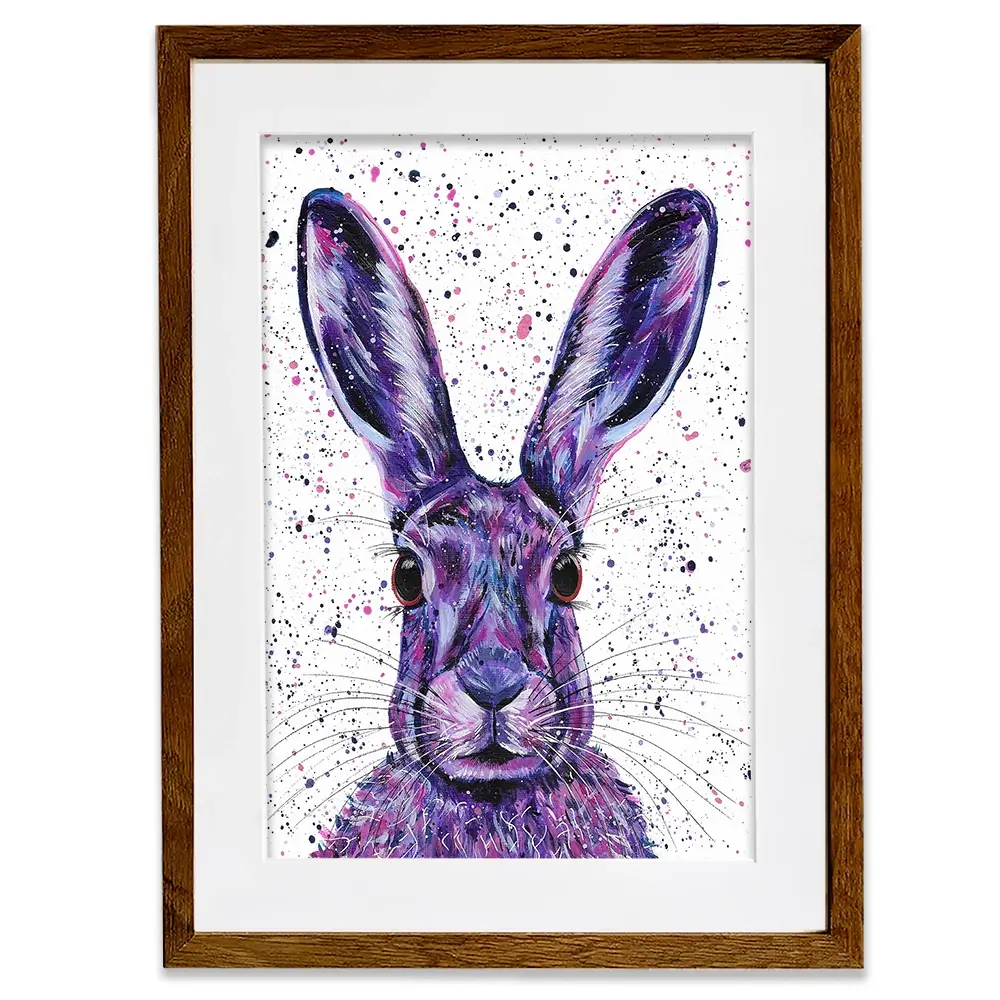 Wild Hare Hallie Framed Art Print Wild Hare Hallie Framed Art Print wall art product Emma LC Art