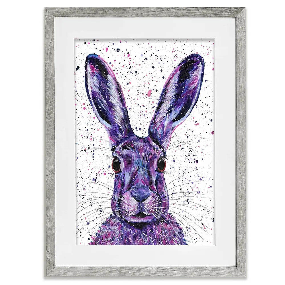 Wild Hare Hallie Framed Art Print Wild Hare Hallie Framed Art Print wall art product Emma LC Art