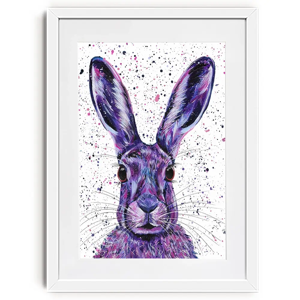 Wild Hare Hallie Framed Art Print Wild Hare Hallie Framed Art Print wall art product Emma LC Art