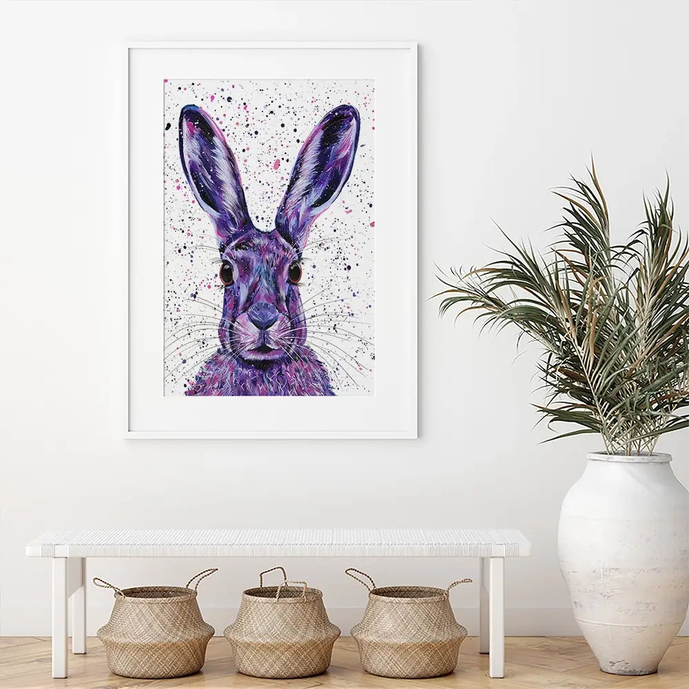 Wild Hare Hallie Framed Art Print Wild Hare Hallie Framed Art Print wall art product Emma LC Art