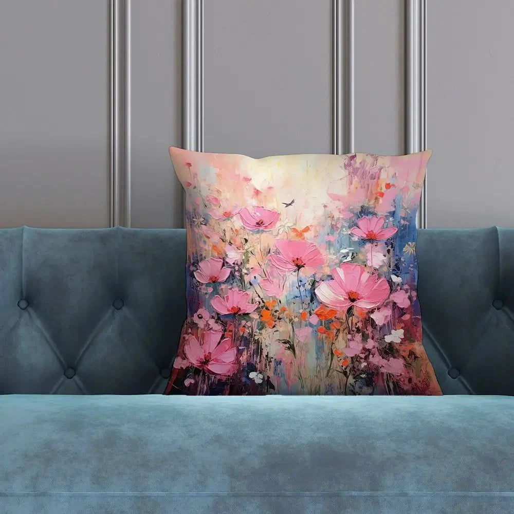 Wild Pink Meadow Cushion Wild Pink Meadow Cushion wall art product David Alexander Elder