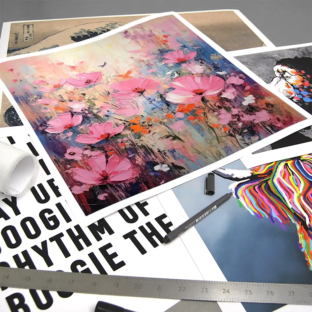 Wild Pink Meadow Square Art Print Wild Pink Meadow Square Art Print wall art product David Alexander Elder