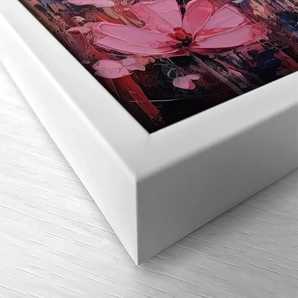 Wild Pink Meadow Square Canvas Print Wild Pink Meadow Square Canvas Print wall art product David Alexander Elder