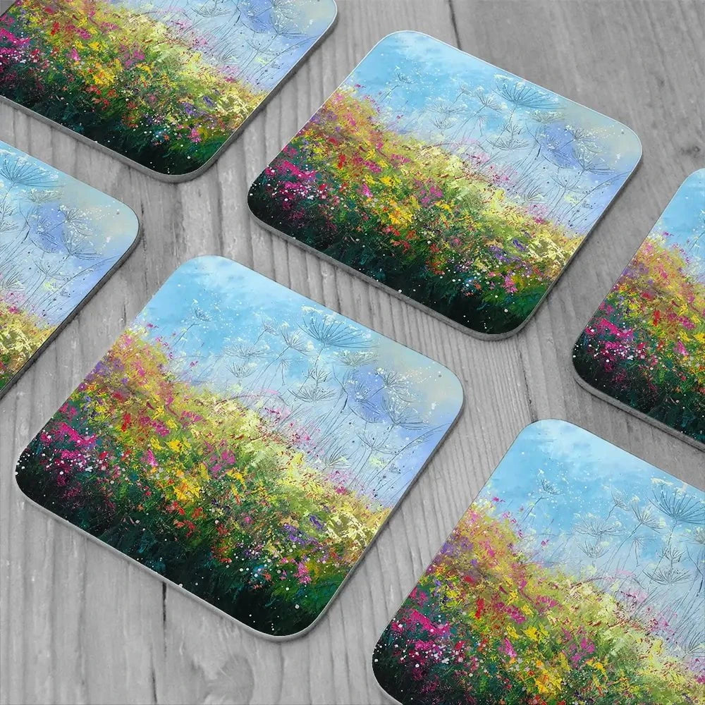 Wild Poppy Seeds Coaster Set Wild Poppy Seeds Coaster Set wall art product Laure Bury