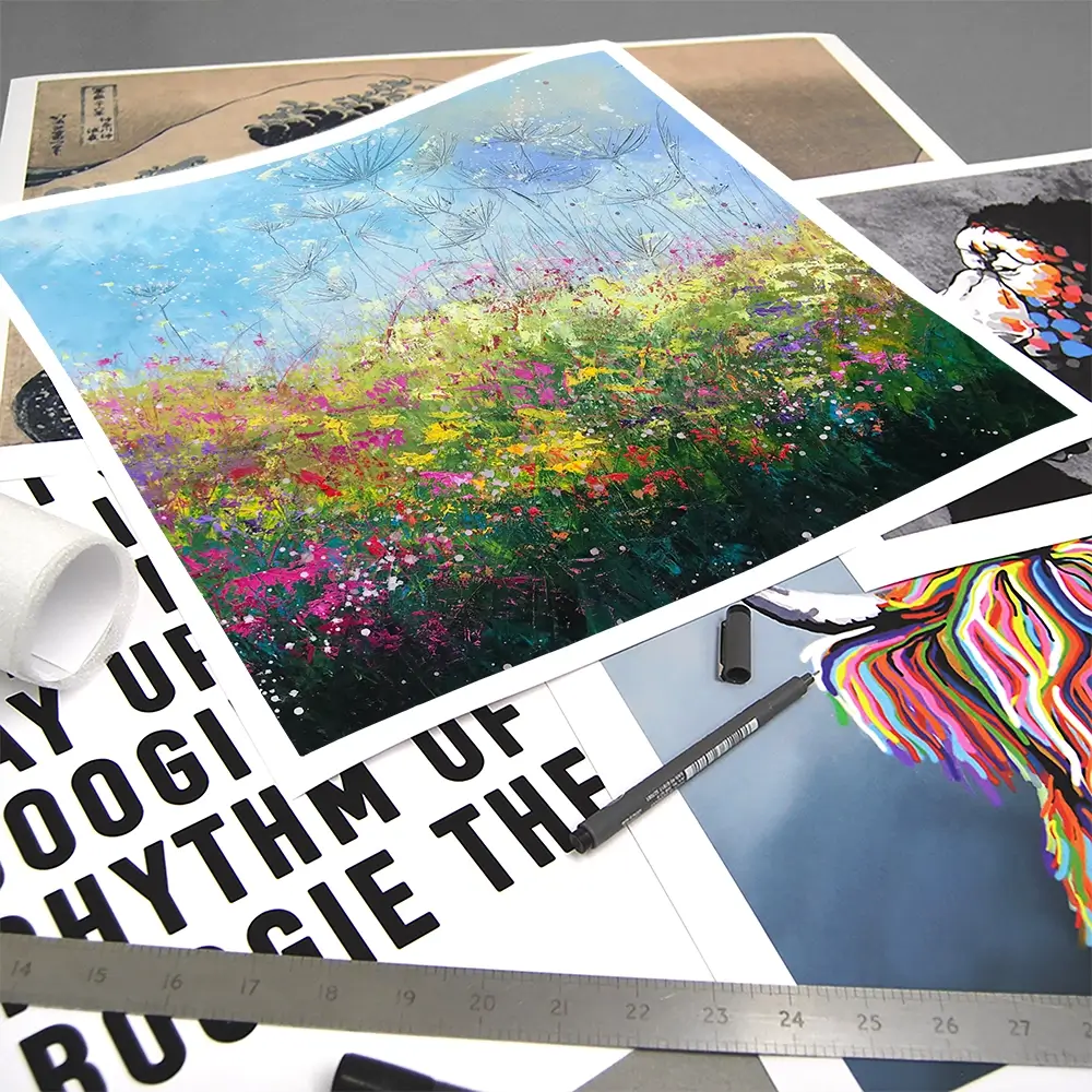 Wild Poppy Seeds Square Art Print Wild Poppy Seeds Square Art Print wall art product Laure Bury