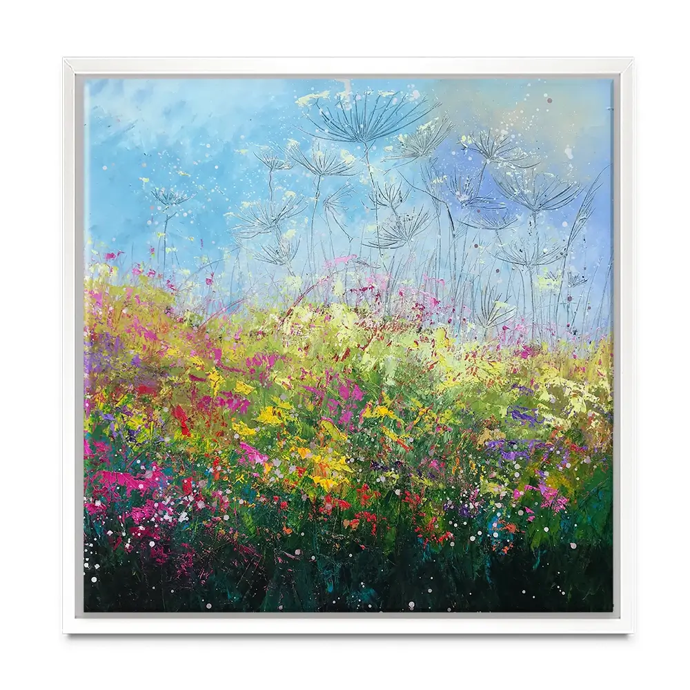 Wild Poppy Seeds Square Canvas Print Wild Poppy Seeds Square Canvas Print wall art product Laure Bury