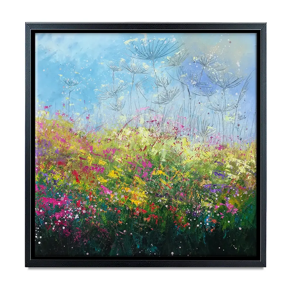 Wild Poppy Seeds Square Canvas Print Wild Poppy Seeds Square Canvas Print wall art product Laure Bury