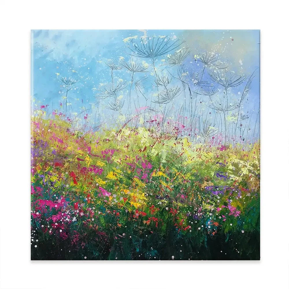 Wild Poppy Seeds Square Canvas Print Wild Poppy Seeds Square Canvas Print wall art product Laure Bury