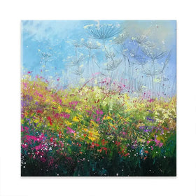 Wild Poppy Seeds Square Canvas Print Wild Poppy Seeds Square Canvas Print wall art product Laure Bury