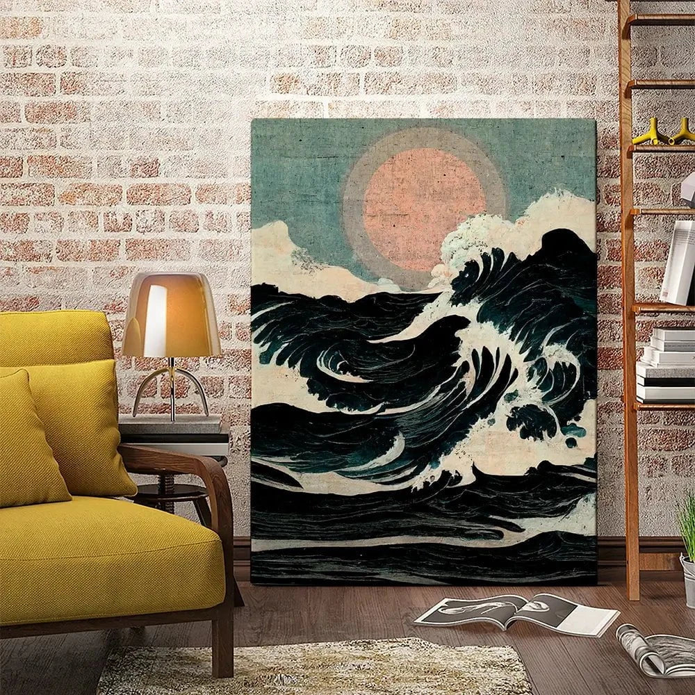 Wild Waves Canvas Print Wild Waves Canvas Print wall art product Treechild