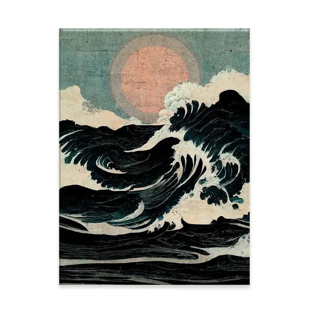 Wild Waves Canvas Print Wild Waves Canvas Print wall art product Treechild
