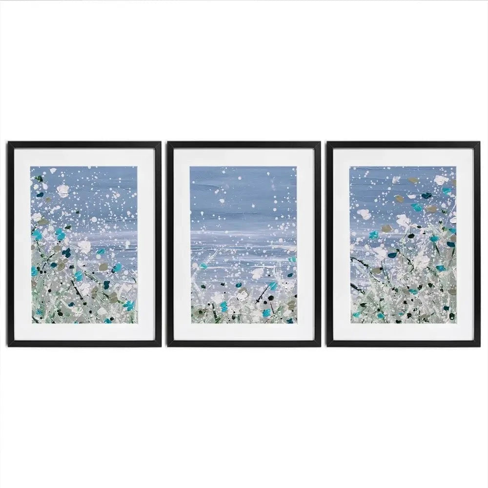 Wild Winter Sea Framed Art Print Trio Wild Winter Sea Framed Art Print Trio wall art product Charlotte Anna Reed