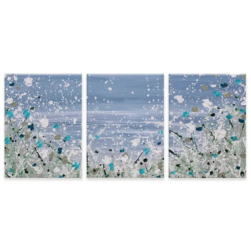 Wild Winter Sea Trio Canvas Print Wild Winter Sea Trio Canvas Print wall art product Charlotte Anna Reed