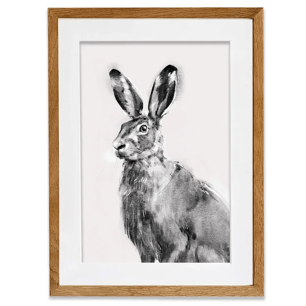 Wildest Hare Framed Art Print Wildest Hare Framed Art Print wall art product Emma Caroline