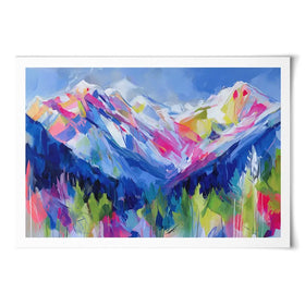 Wildfire Slopes Art Print Wildfire Slopes Art Print wall art product Chromatic Storm Studio