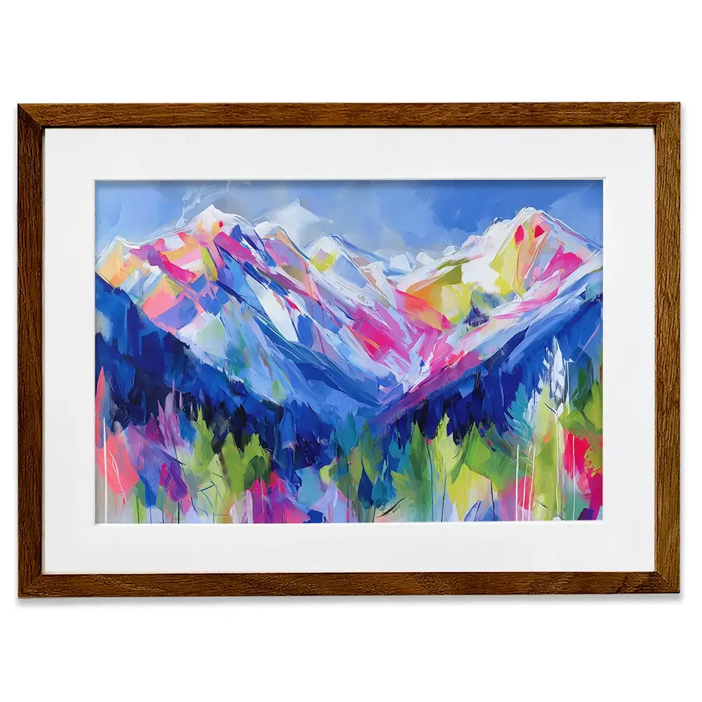 Wildfire Slopes Framed Art Print Wildfire Slopes Framed Art Print wall art product Chromatic Storm Studio