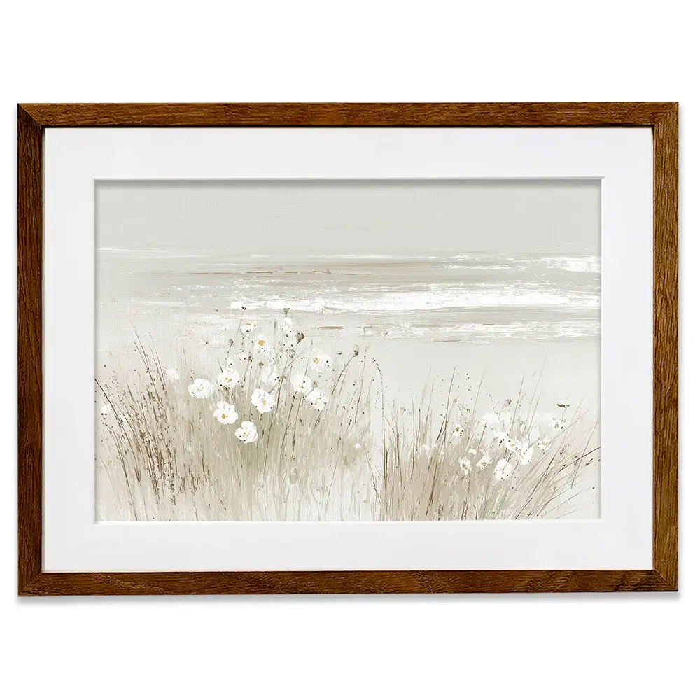 Wildflower Coast Hillside Framed Art Print Wildflower Coast Hillside Framed Art Print wall art product Chromatic Storm Studio