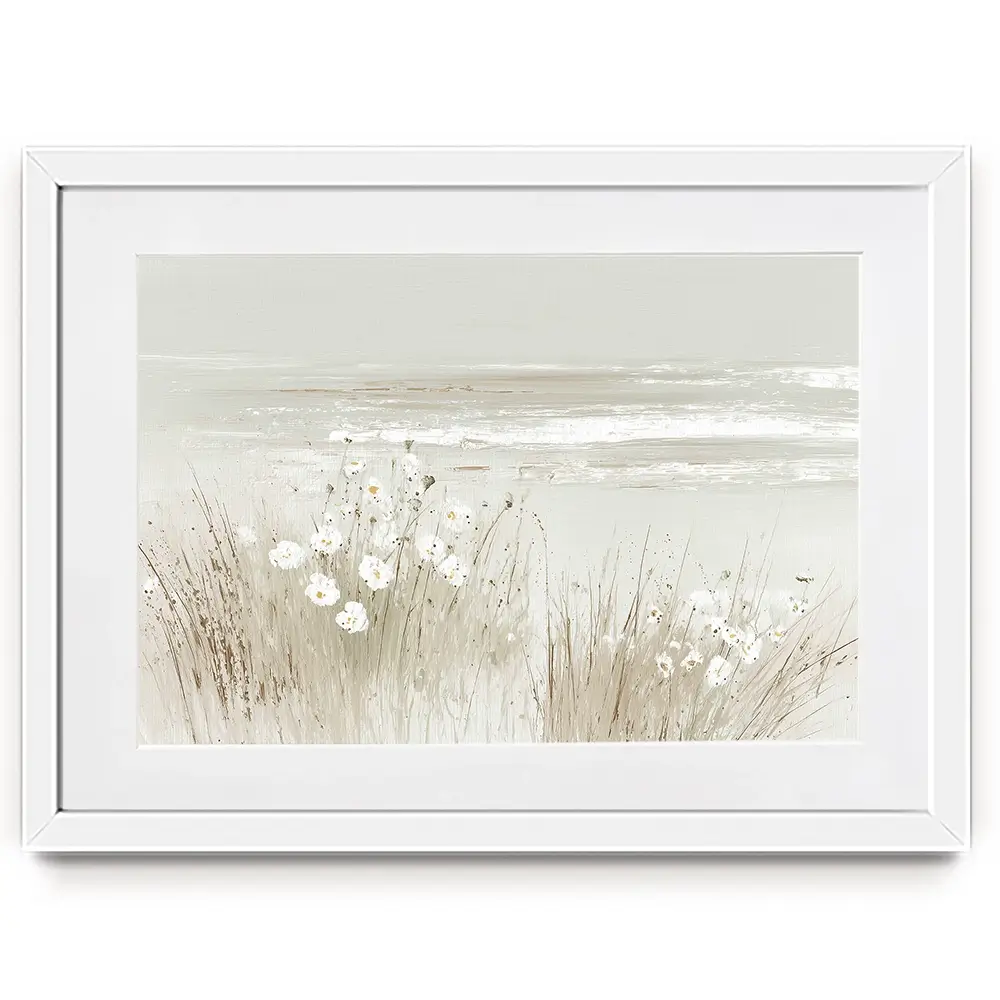 Wildflower Coast Hillside Framed Art Print Wildflower Coast Hillside Framed Art Print wall art product Chromatic Storm Studio