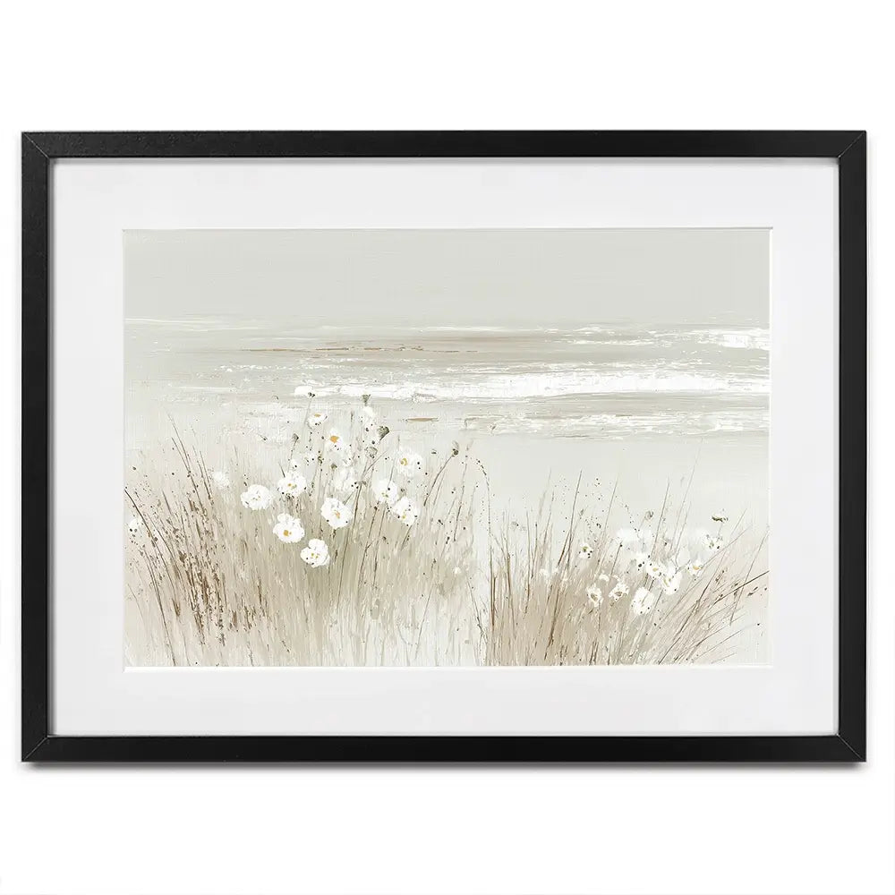 Wildflower Coast Hillside Framed Art Print Wildflower Coast Hillside Framed Art Print wall art product Chromatic Storm Studio