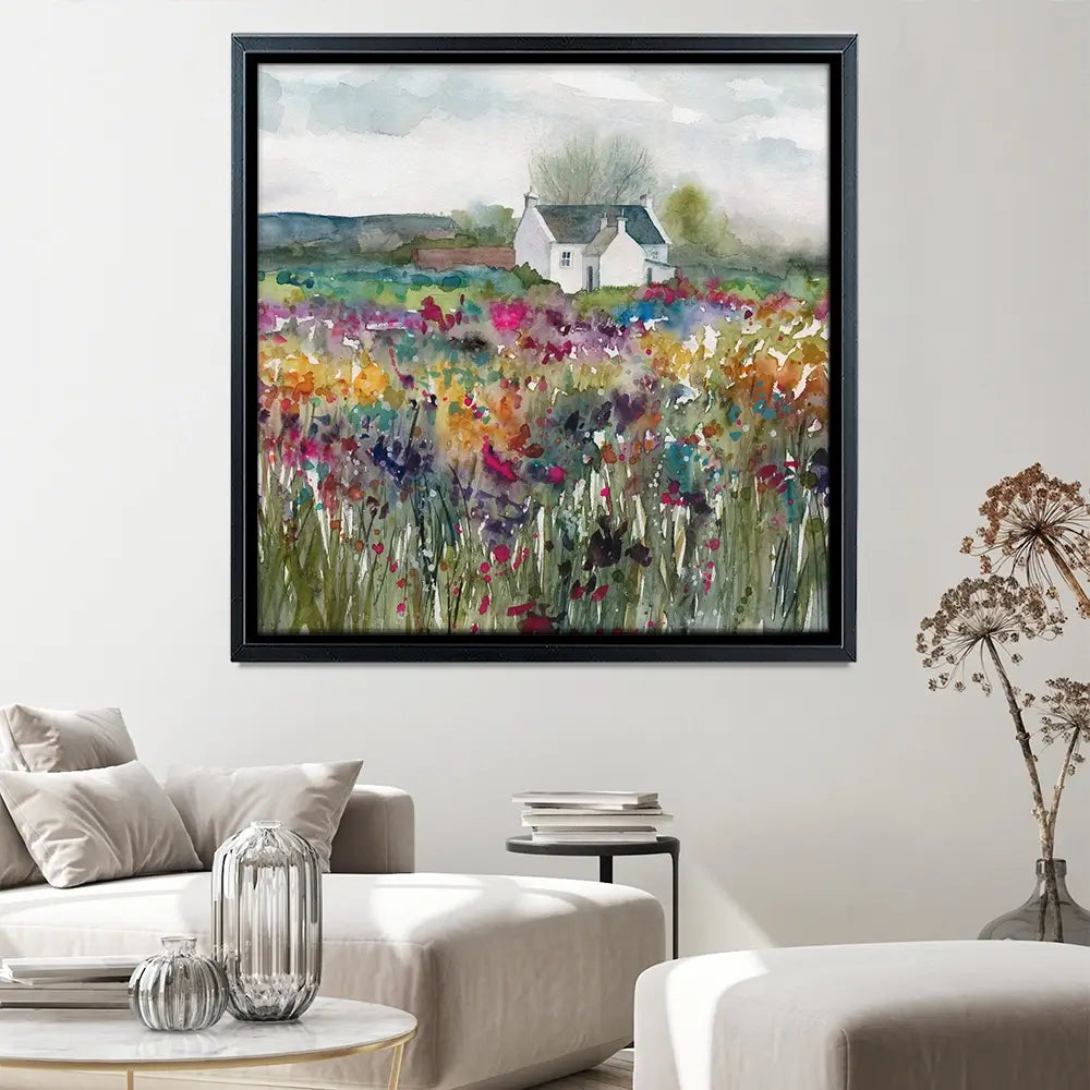Wildflower Cottage Canvas Print Wildflower Cottage Canvas Print wall art product Carol Robinson
